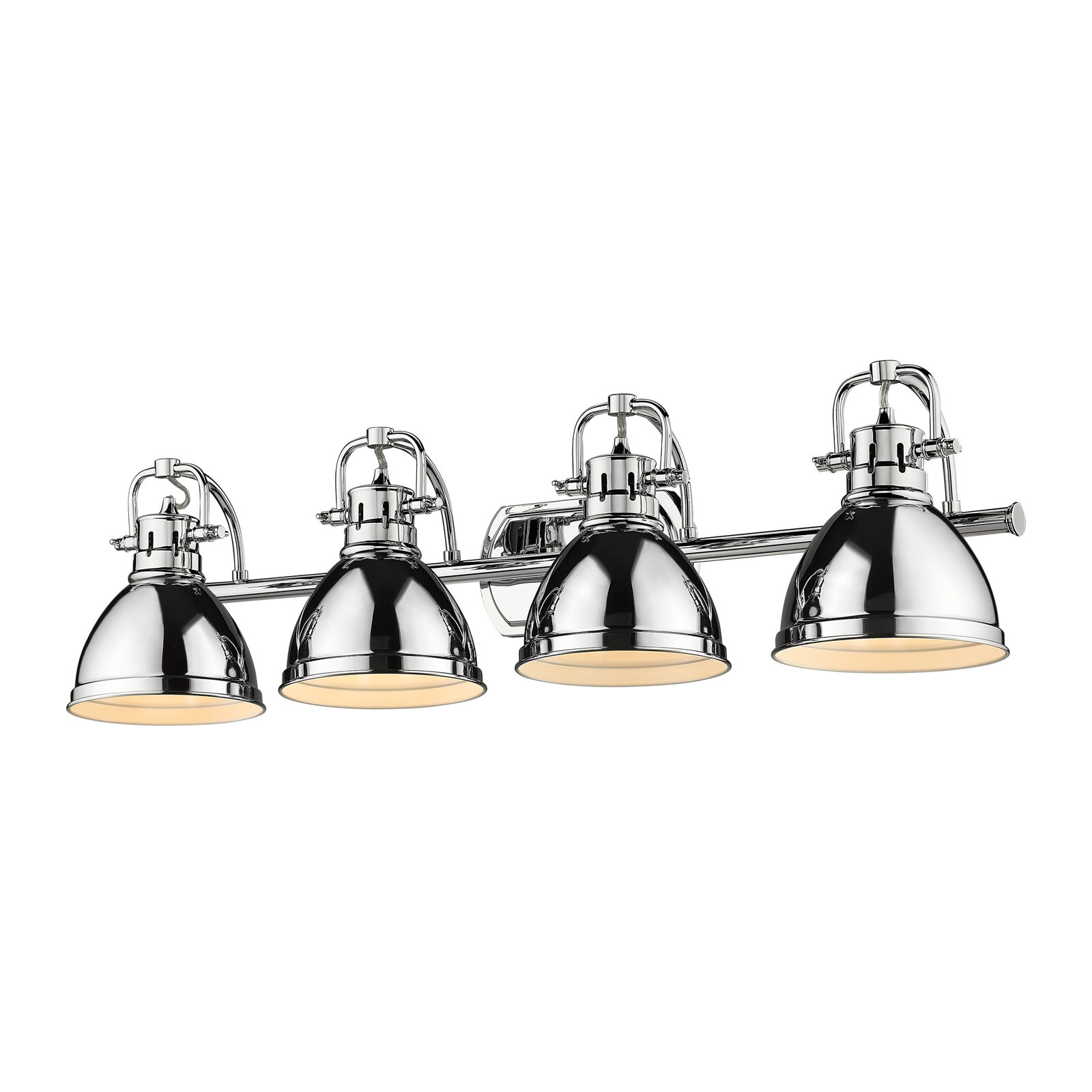 Calico 4 Light Dimmable Vanity Light, Chrome, Chrome