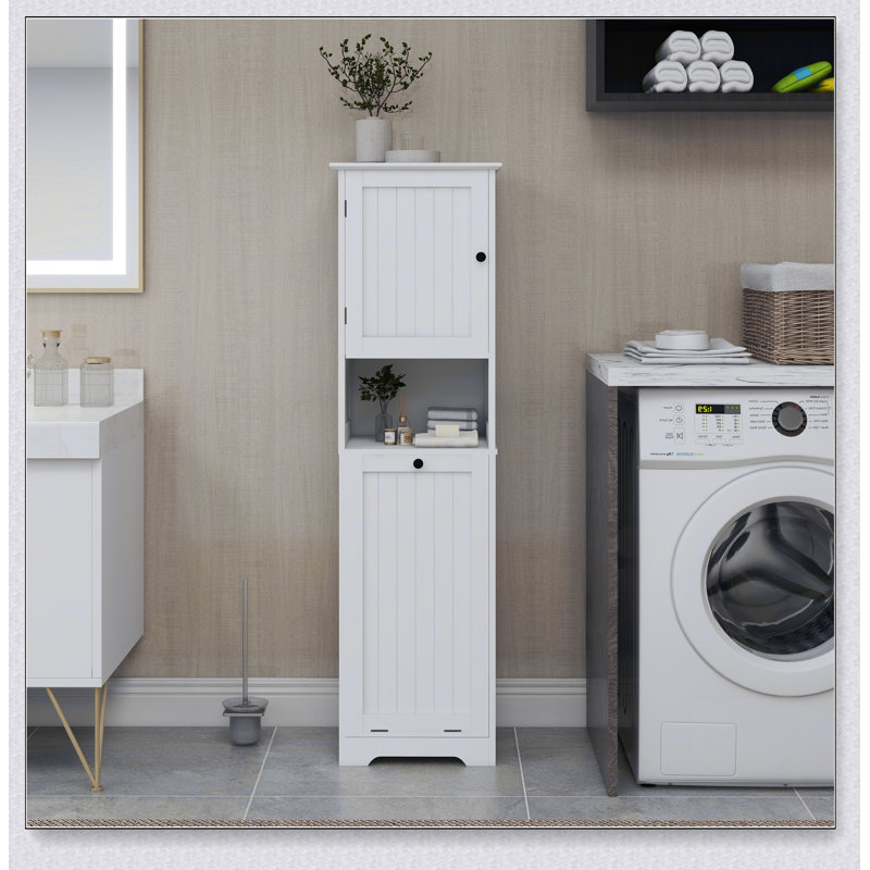 One-Compartment One-Door Tilt-Out Laundry Sorter Cabinet