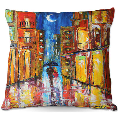  Couch New Orleans Rain Throw Pillow