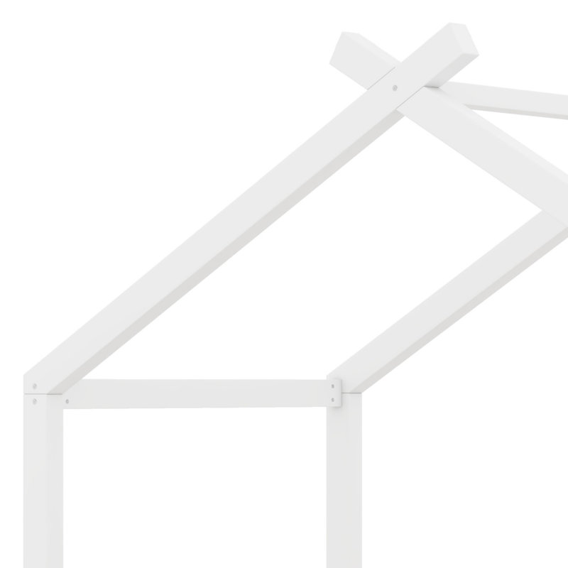 Ebern Designs Playful Wood House Bed Frame For Kids | Wayfair