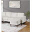 Ensemble modulaire 3 pièces avec méridienne RAF / LAF, causeuse sans accoudoirs, velours côtelé beige, confort moderne pour le salon-1076570254
