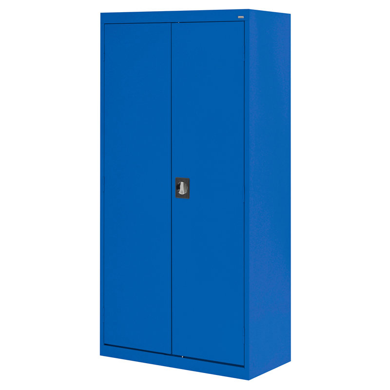 Armoire de rangement garde-robe, H 72 po x l 36 po x P 24 po, Bleu
