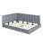 Full Upholstered Daybed/Sofa Bed Frame, Velvet-1306364234