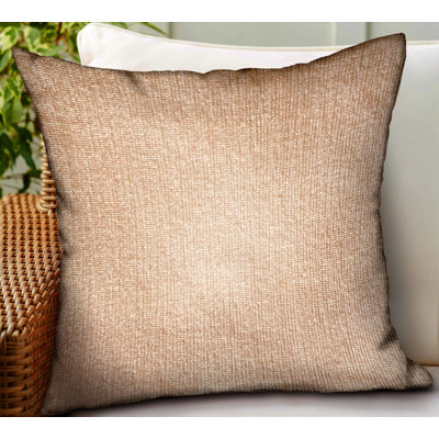 Plutus Honey 12" x 20" Lust Brown Solid Luxury Outdoor/Indoor Throw Pillow Cover & Insert