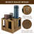 4 Slot Solid Wood Yoga Mat Rack