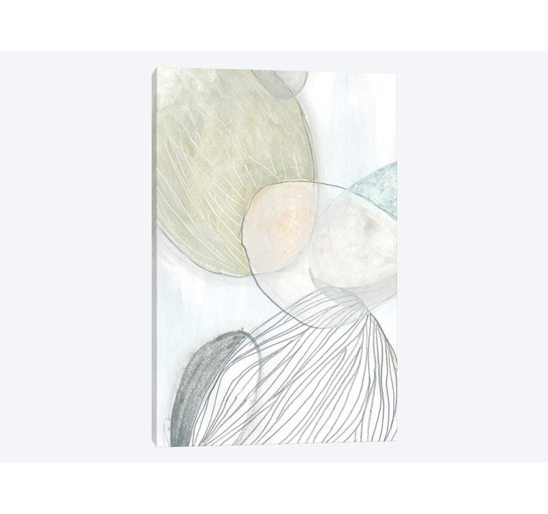 «Sea Pebbles I», reproduction sur toile, H 26 po x l 18 po x P 1,5 po, Toile tendue