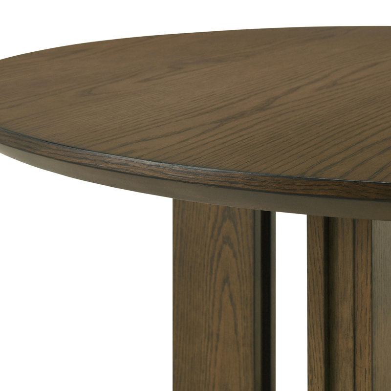 Crispin Brown Round Counter Height Dining Table