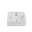 Lavabo de comptoir en céramique pour salle de bain - Design attrayant blanc brillant de qualité