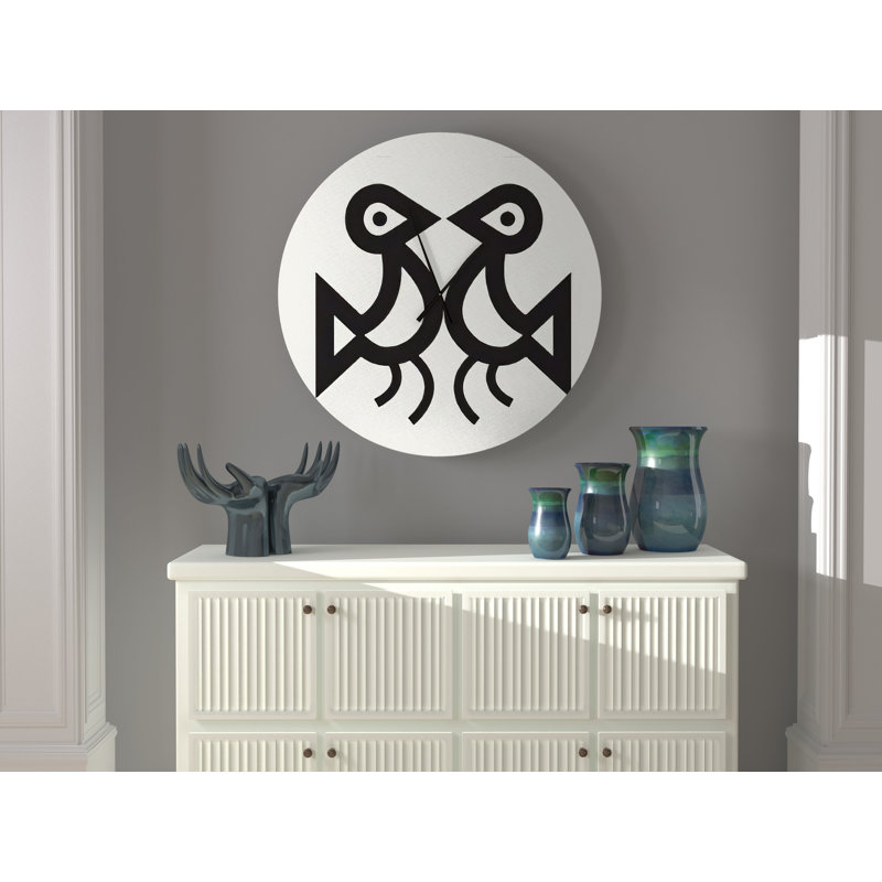 Horloge murale tribu-Love Birds, Moyenne