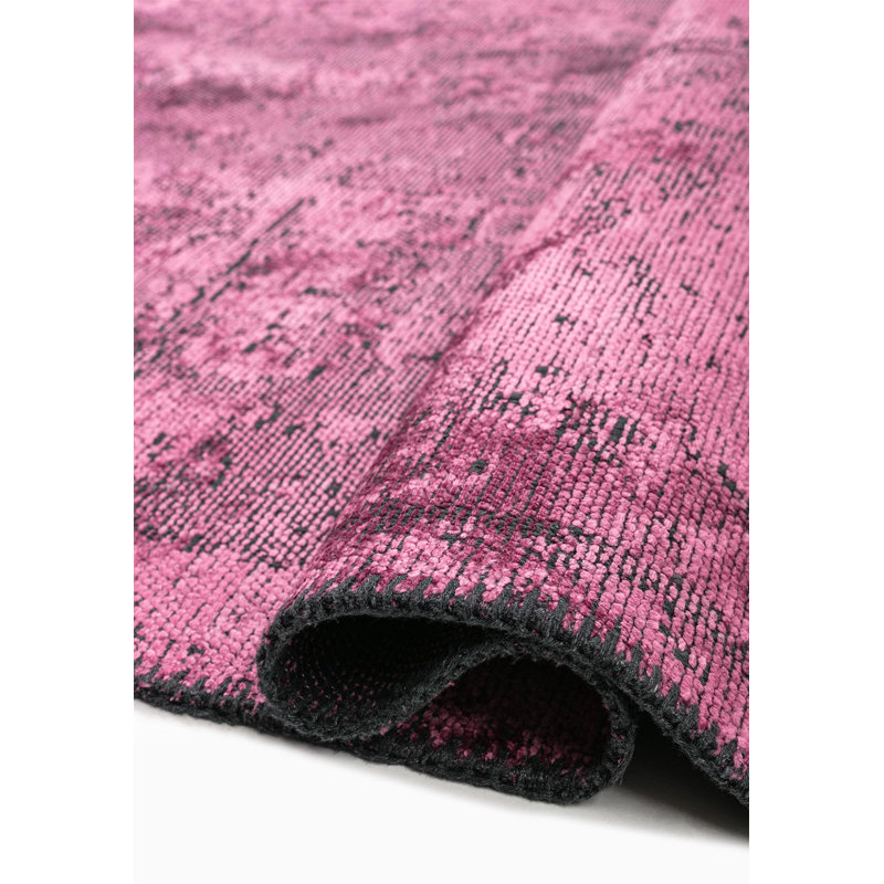 Rapture Abstract Area Rug in Pink, Rectangle 9'10" x 14'
