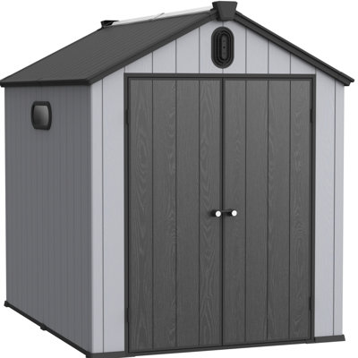6*8Ft Plastic Backyard Shed - & Modern Look Garden Easy Installation