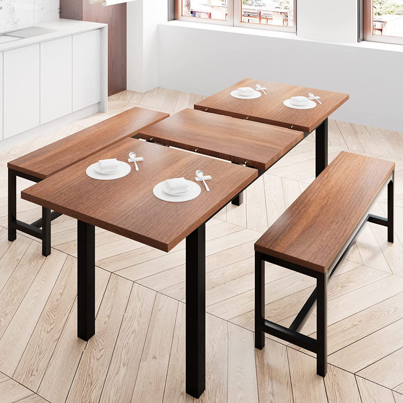 Ensemble de coin-repas Winnah pour 6 personnes, Café, Café / noir
