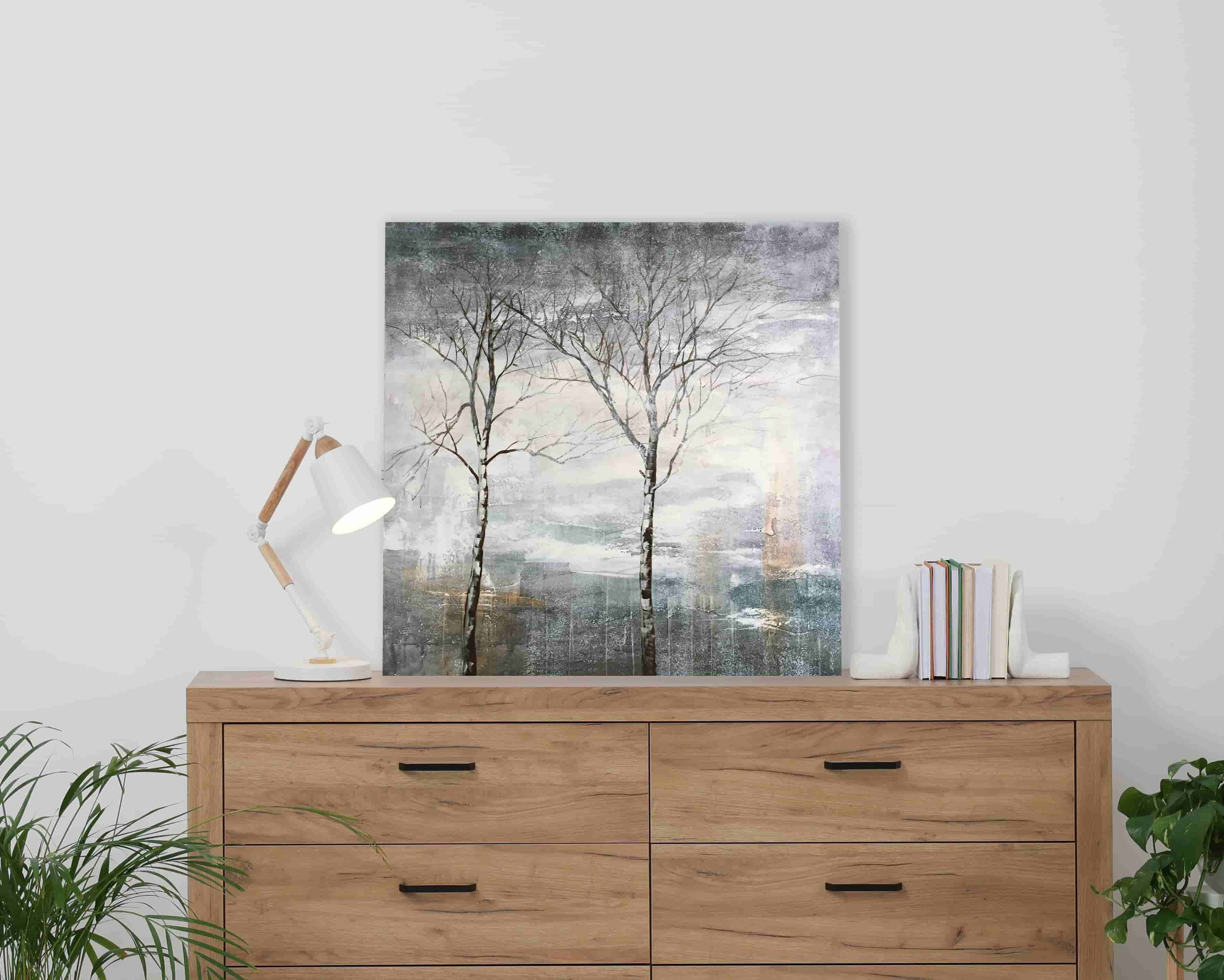 Ebern Designs 'Trees' Oil Painting Print on Wrapped Canvas & Reviews ...