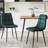 Mid Century Modern Green Velvet Dining Chairs Set Of 2 For Kitchen, Living Room-1463746867-1456824779
