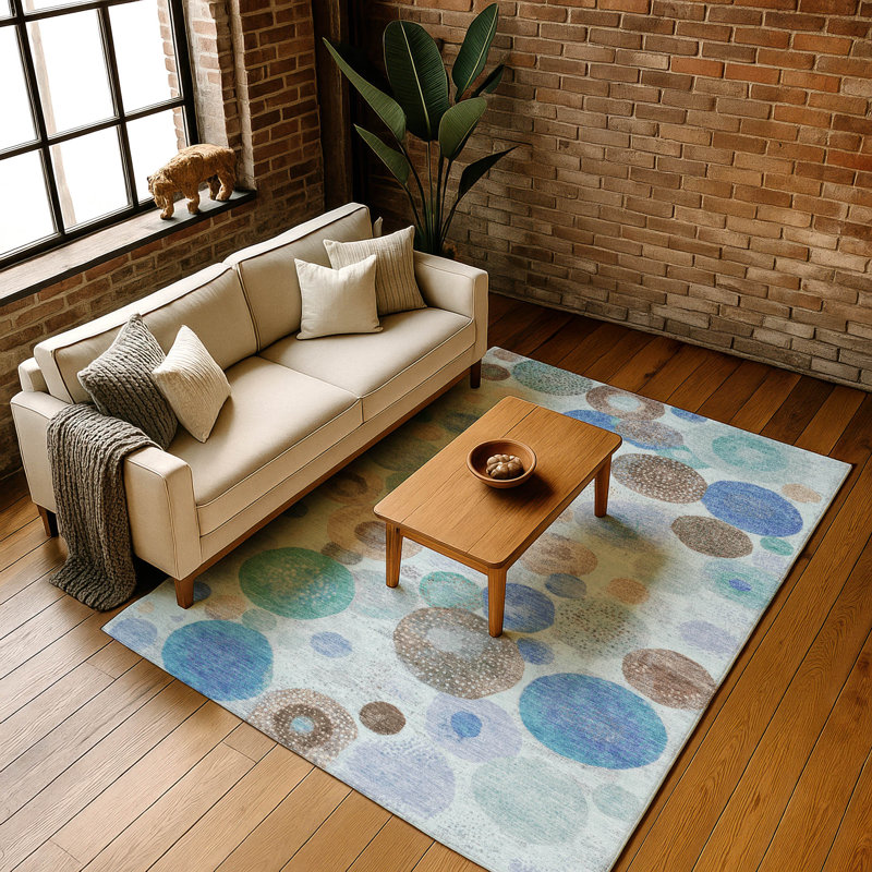 Premium Machine Washable Jakiyra AMF1896 Geometric Rug, Rectangle 3' x 5'