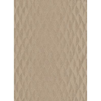 Concord Wallcoverings Geometric Modern Textured Wallpaper Featuring 3D Figures, Grey, 21In X 33Ft(56Sqft); 10049-37