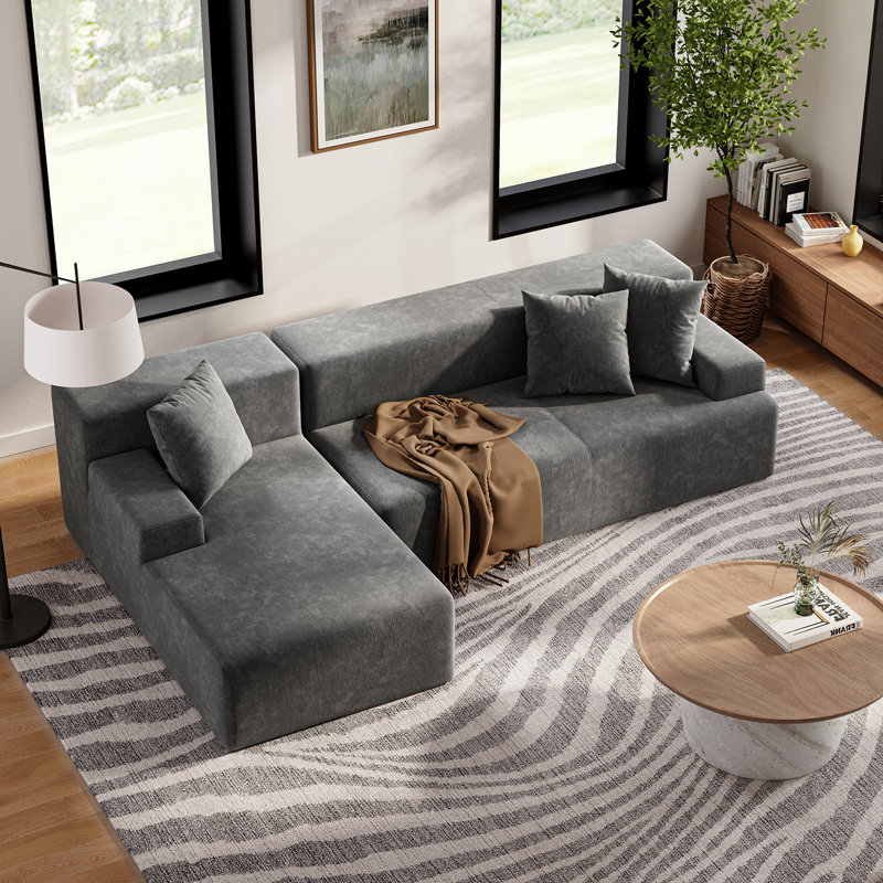 Canapé Bon Cloud, Polyester gris