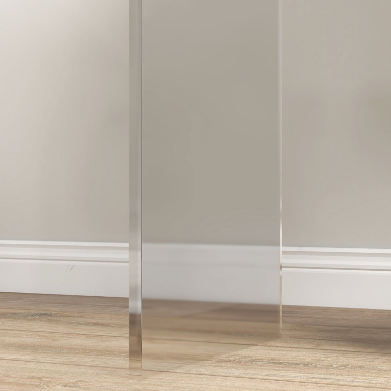 Table d'appoint en acrylique transparent de 53 cm de long, polyvalente pour la maison. Bureau d'appoint en cascade transparent de style contemporain.