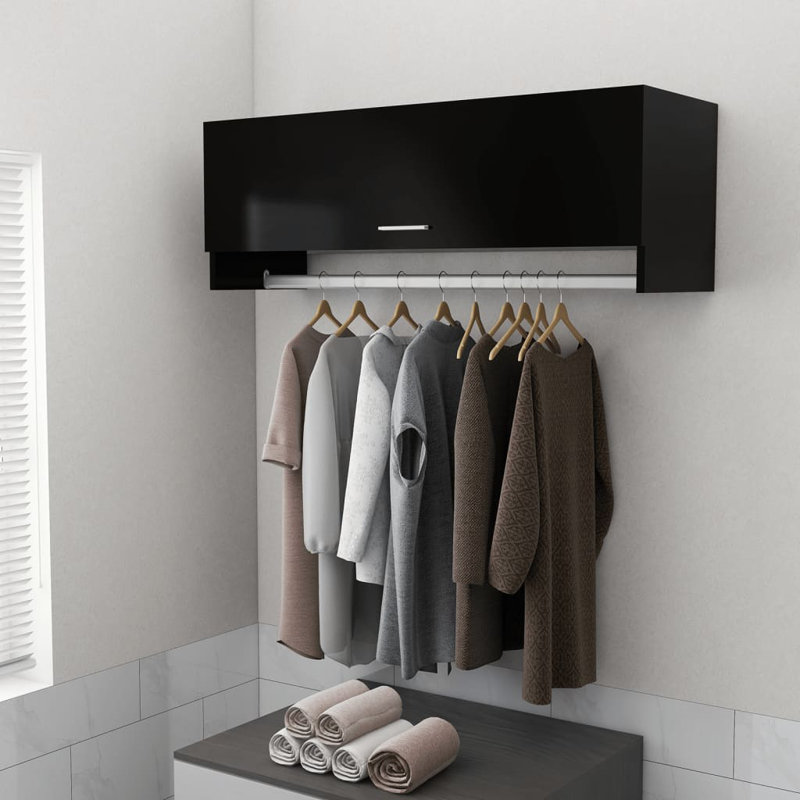 Ayanle 1 Door Wardrobe, Sonoma Oak, 35cm H x 100cm W x 32.5cm D