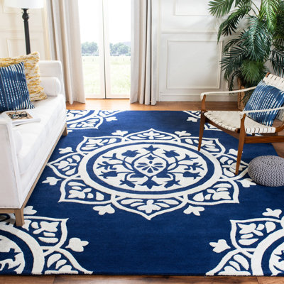 Rudra Hand Tufted Wool Floral Rug