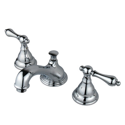 Widespread Bathroom Faucet with Drain Assembly