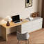 Meuble-lavabo de style moderne en L avec 6 tiroirs