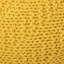 Pouf tricoté en coton, relief jaune et au sol, capacité de poids de 200 lb, caractéristique d'élément décoratif, nettoyage des taches recommandé, bourre de perles, largeur de 20 po, coussin rond de 14 po de hauteur, capacité,