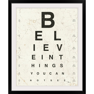 « i », art textuel Eye Chart