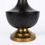 Lampe de table rétro en forme de bouteille en métal noir huilé