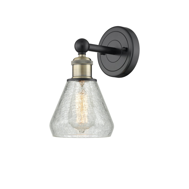 Chewton Armed Sconce, Black Antique Brass