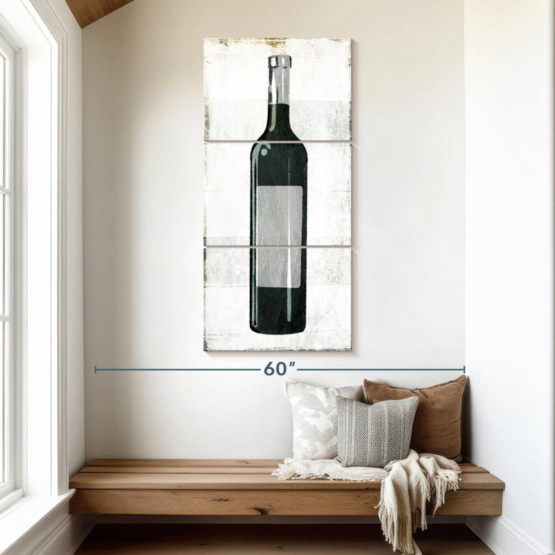 Wine Bottle, 52" H x 24" W