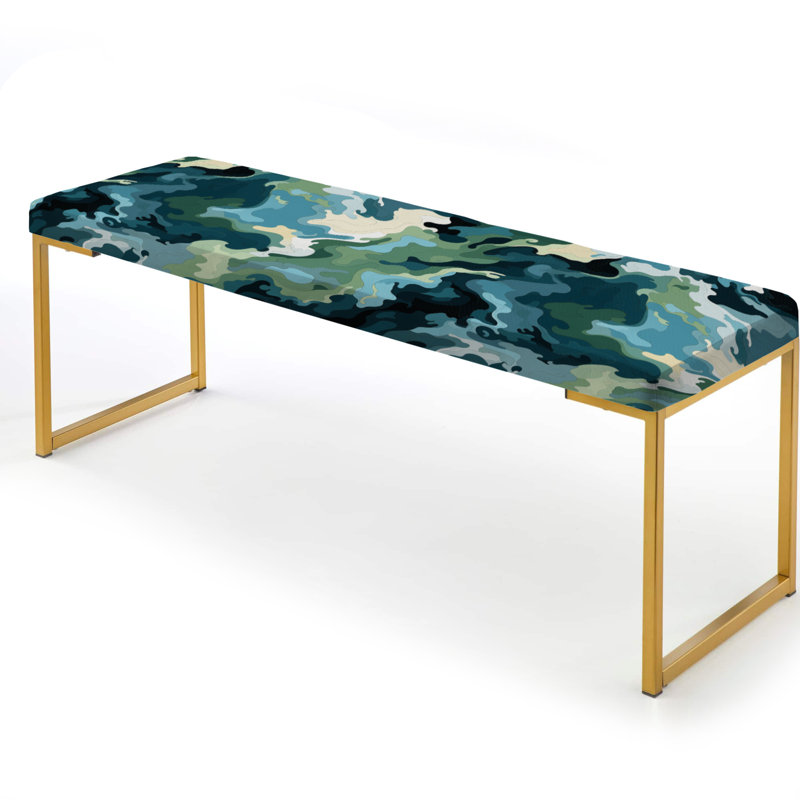 Banc rembourré or, Nomadic Patterns