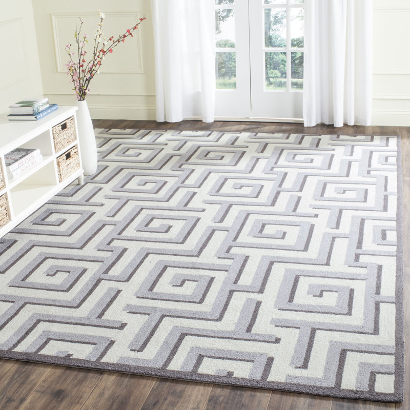 Naya Hand Hooked Performance Abstract Rug, Rectangle 3'6" x 5'6"