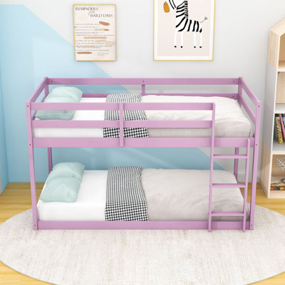 Twin Over Twin Bunk Bed With Ladder