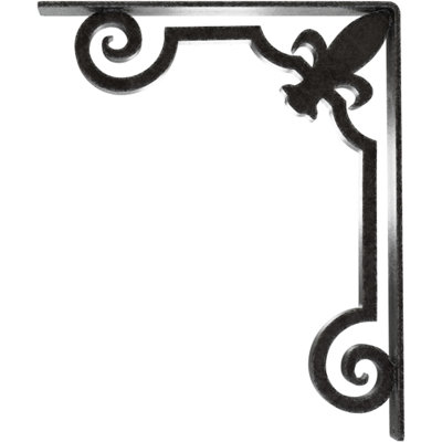 Support en fer forgé Fleur De Lis