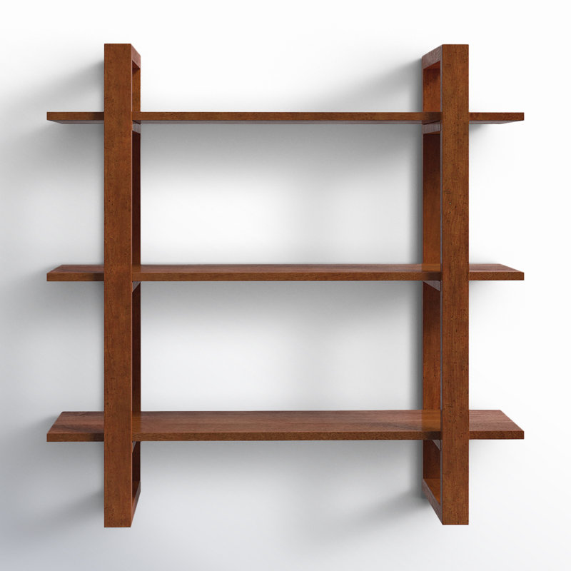 Tablette en bois massif Sufjan Mango, Noyer