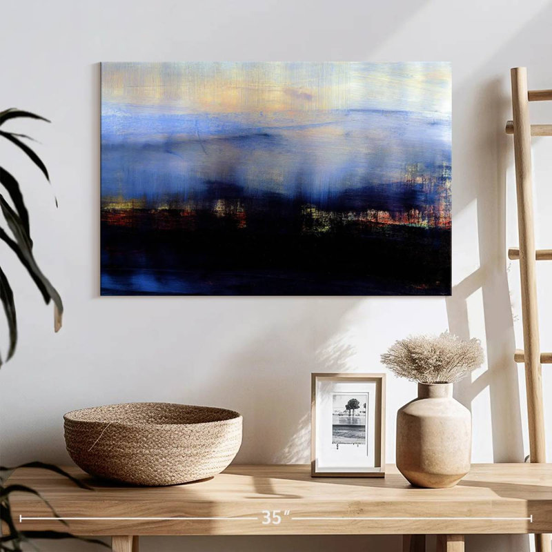 Paysage abstrait Avery II, H 16 po x l 24 po