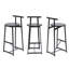Ensemble de 3 tabourets de bar 27 po en bois rond avec repose-pieds et chaises de cuisine modernes pour comptoir (sans table)-1365710134