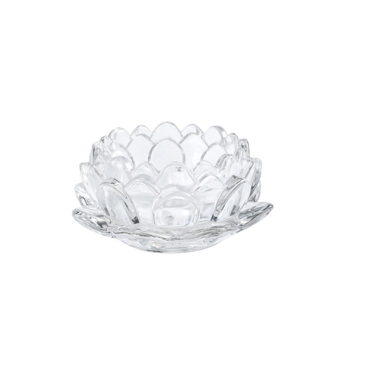 Bougeoirs en cristal cristal bougie chauffe-plat / bougie chauffe-plat en verre pour Noël, B