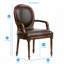 Chaise en cuir Benard
