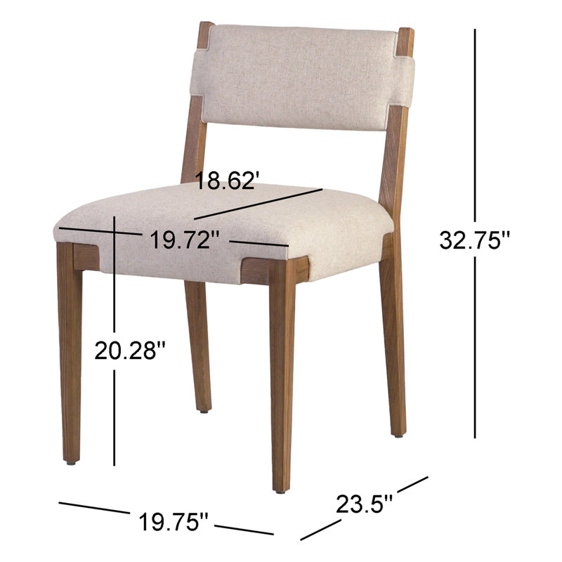 Tamari Dining Chair-Antwerp Natural, Brown/Cream