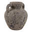 Vase de table rustique en terre cuite texturée avec poignées, idéal pour une entrée ou comme élément décoratif sur une étagère - Grand vase contemporain pour le salon ou la décoration intérieure - 33 cm-778928010-778928011