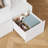 Kids Storage Organizer with 3 Removable Drawers, White Cube Bookcase