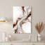 Art abstrait sur toile abstraite tourbillonnante, bronze, blanc, moucheté, fluide-1906460859