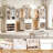 Closet System With Hanging Rods, Shoe Storage And Wood Drawers-862152198
