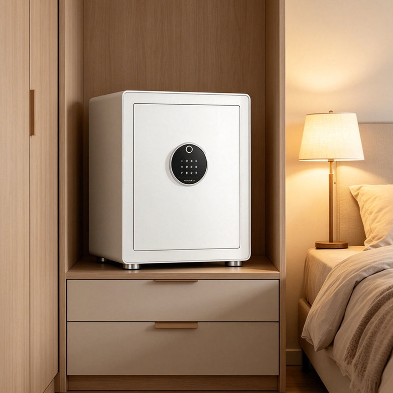 15.75"Small household white security safe
