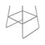 Caillier Upholstered Counter Stool with Metal Frame-105592163
