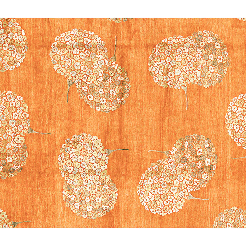 High-Quality Hand-Knotted Rust Area Rug