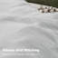 HYPREST 100% Cotton Duvet Cover Queen Size Muslin Gauze,Soft Textured White-137882165-137882164
