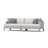 Alcester Sling 96In Sunbrella Outdoor Sofa - Space Gray